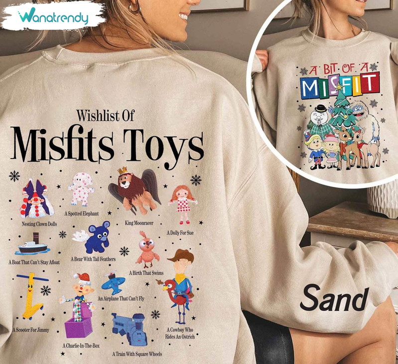Misfit Toys Christmas Funny Shirt, Christmas Movie Long Sleeve Unisex T Shirt