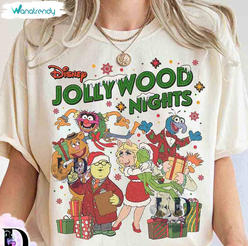 Disney The Muppets Show Shirt, Jollywood Nights Christmas Crewneck Sweatshirt Unisex Hoodie