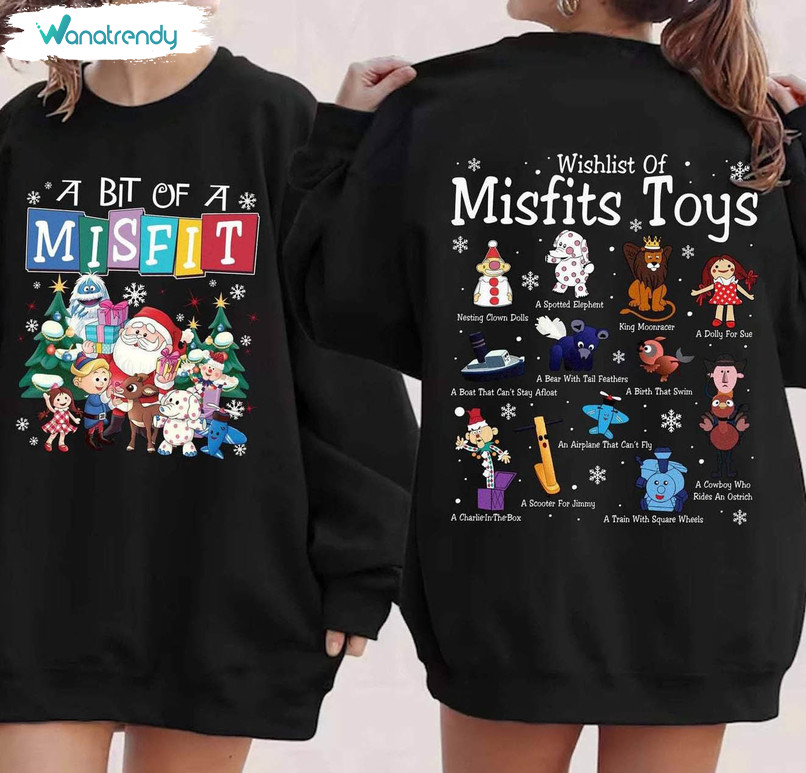 Misfit Toys Christmas Funny Shirt, Christmas Movie Crewneck Sweatshirt Tee Tops