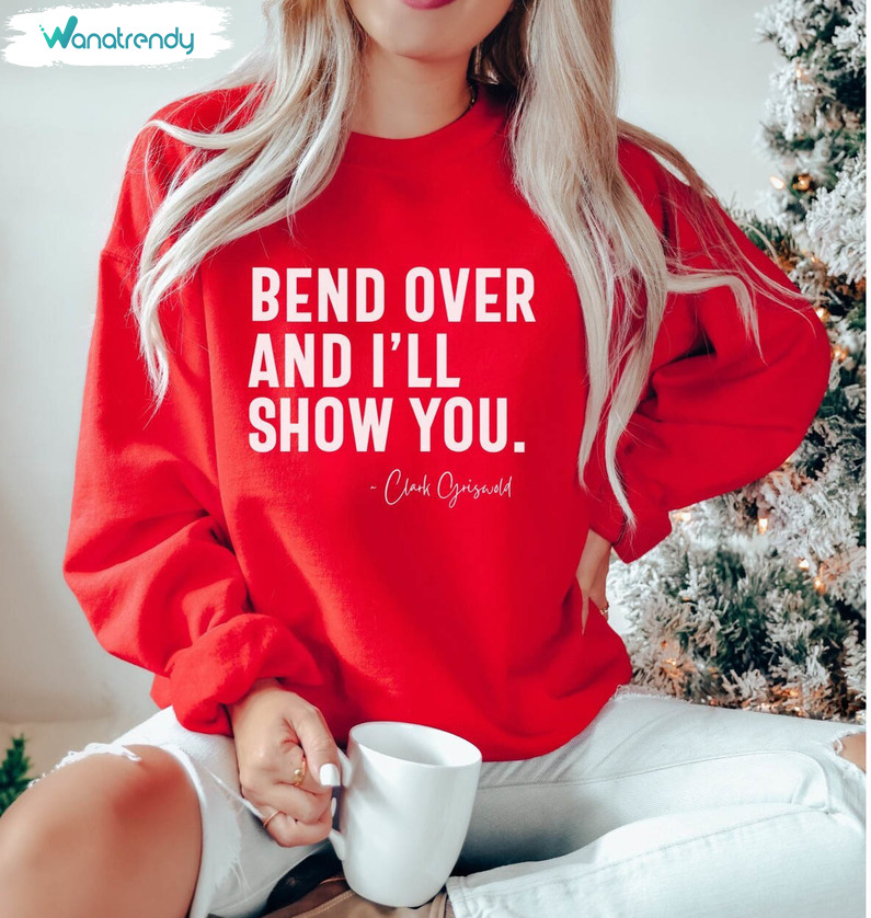 Funny Christmas Shirt, Bend Over And I'll Show You Unisex Hoodie Tee Tops