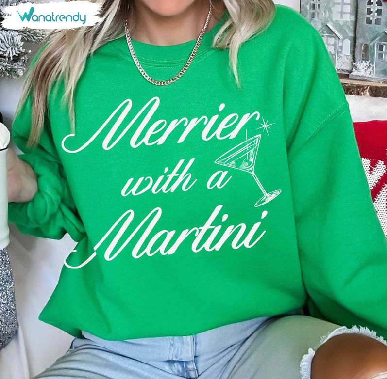 Martini Lover Shirt , Christmas Lover Unisex Hoodie Long Sleeve
