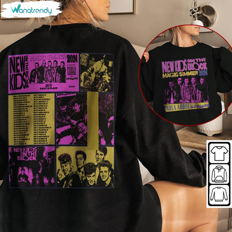 New Kids On The Block Shirt, Vintage Music Sweater Long Sleeve