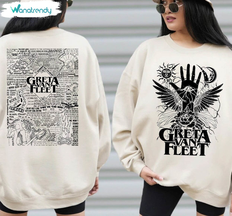 Greta Van Fleet Shirt, Greta Van Fleet Spring Tour 2024 Unisex Hoodie Tee Tops