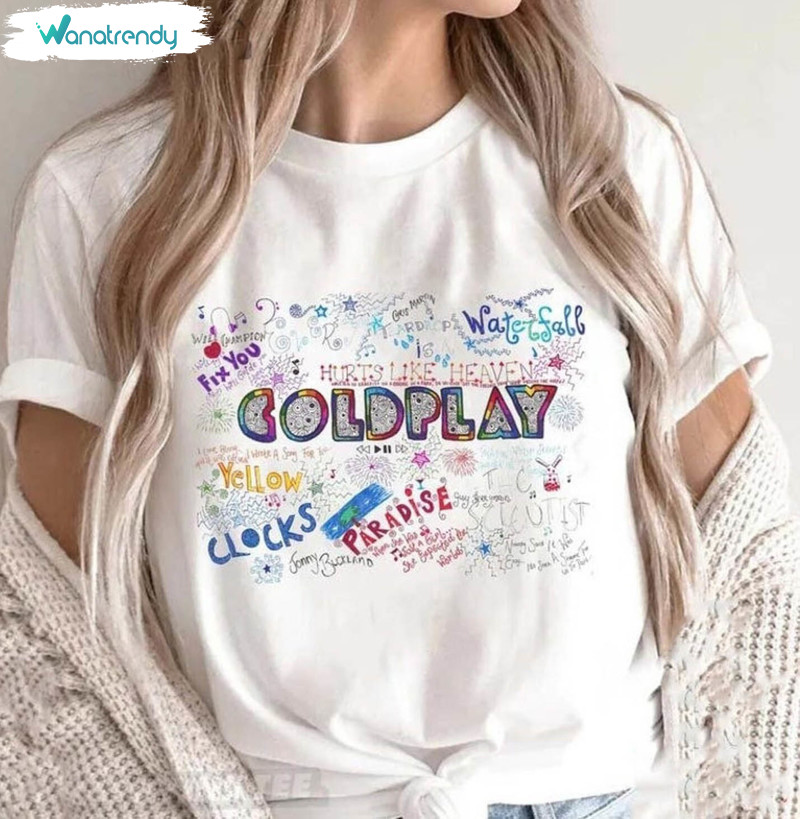 Coldplay Shirt, Coldplay Tour 2023 Unisex Hoodie Tee Tops