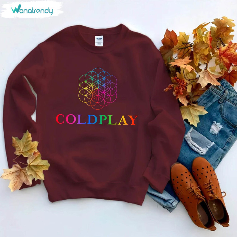Coldplay Shirt, Coldplay Tour 2023 Tee Tops Short Sleeve