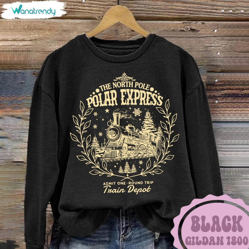 Polar Express Shirt, Believe Christmas Short Sleeve Tee Tops