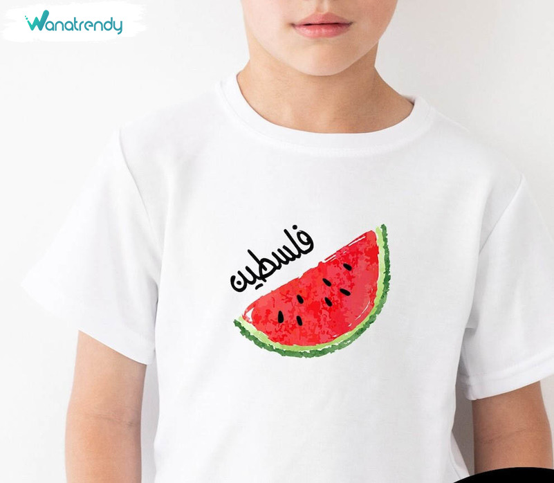 This Is Not A Watermelon Shirt, Watermelon Flag Crewneck Sweatshirt Long Sleeve