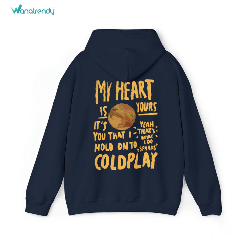 Coldplay Shirt, Sparks Trendy Unisex Hoodie Long Sleeve