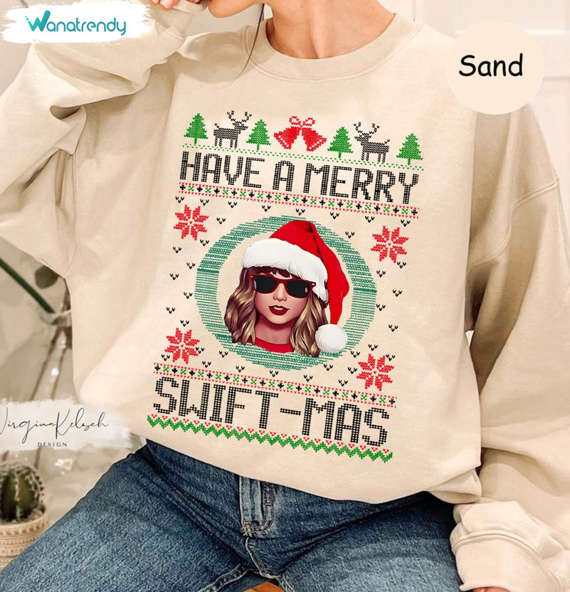 Have A Merry Swiftmas Sweatshirt, Taylor Family Long Sleeve Unisex Hoodie