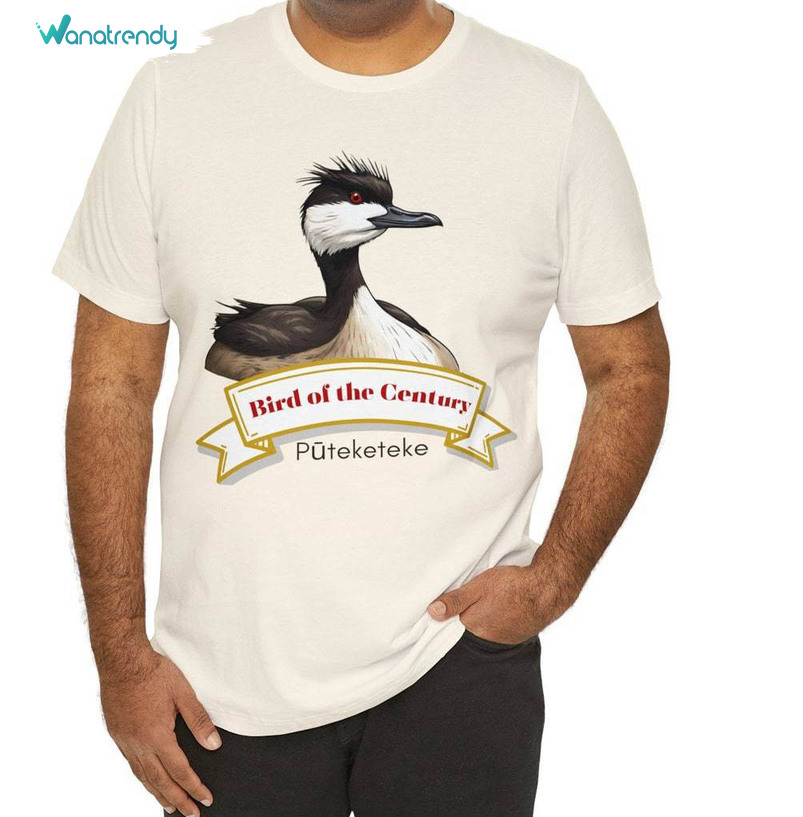 Puteketeke Bird Of The Century Shirt, Australisian Crested Greb Unisex Hoodie Crewneck Sweatshirt