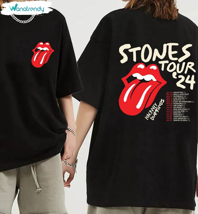 The Rolling Stones Shirt, Rolling Stones Band Crewneck Sweatshirt Long Sleeve