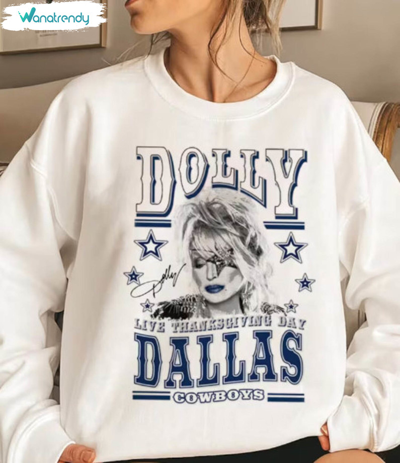 Dolly Parton Shirt, Dolly Parton Thanksgiving Day Crewneck Sweatshirt Short Sleeve