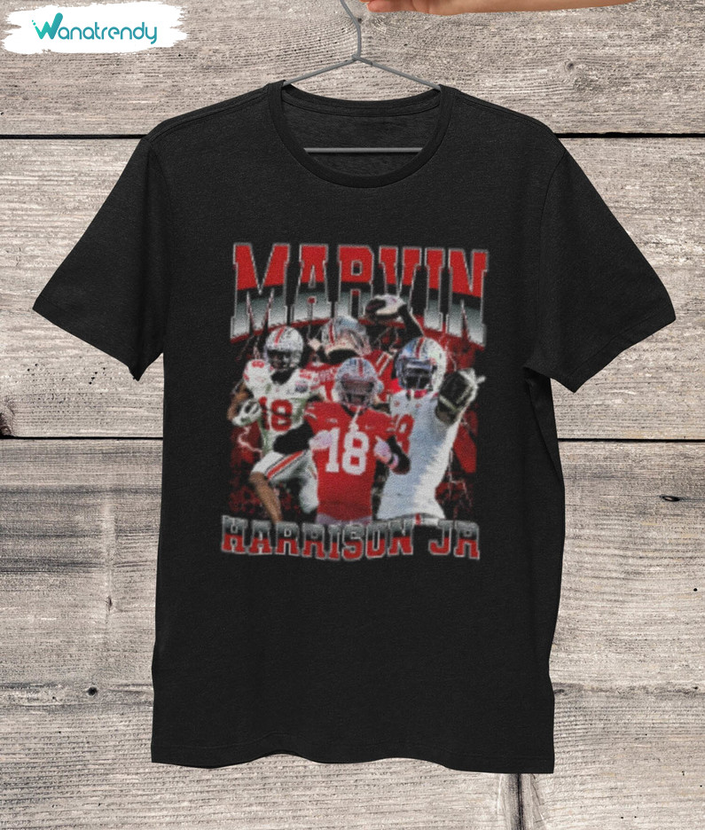 Marvin Harrison Jr Shirt, Buckeyes Football Unisex T Shirt Crewneck Sweatshirt