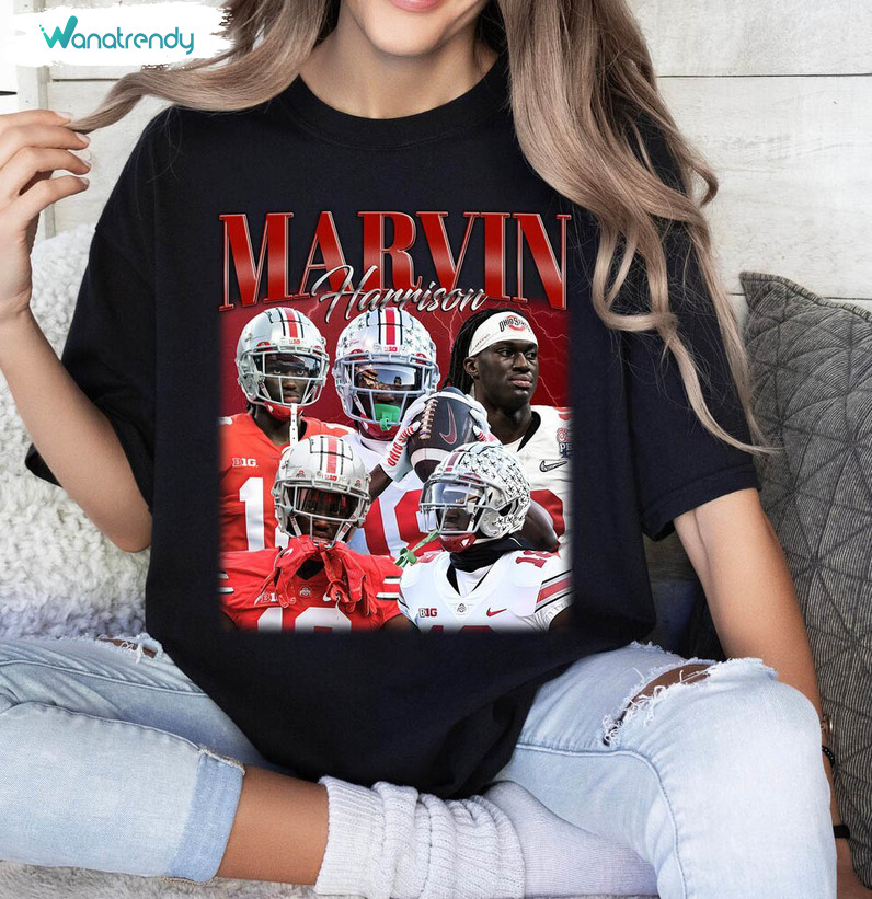 Marvin Harrison Jr Shirt, Marvin Harrison Long Sleeve Unisex Hoodie