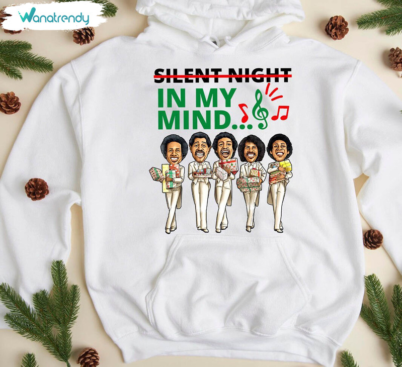 In My Mind Christmas Sweatshirt, The Temptations Short Sleeve Crewneck Sweatshirt
