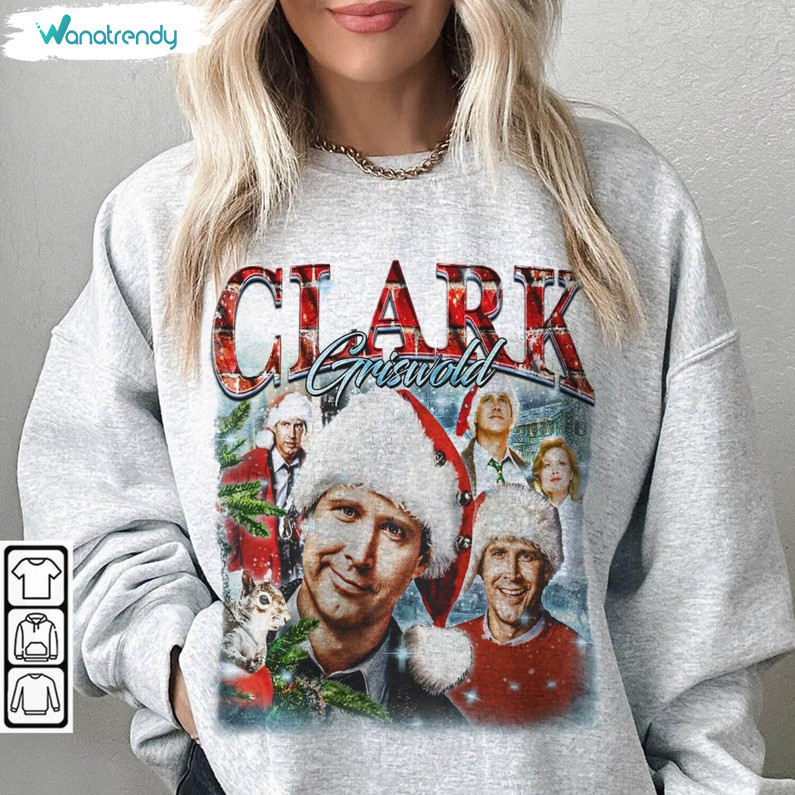 Clark Griswold Shirt, Movie Christmas Vintage Unisex Hoodie Tee Tops