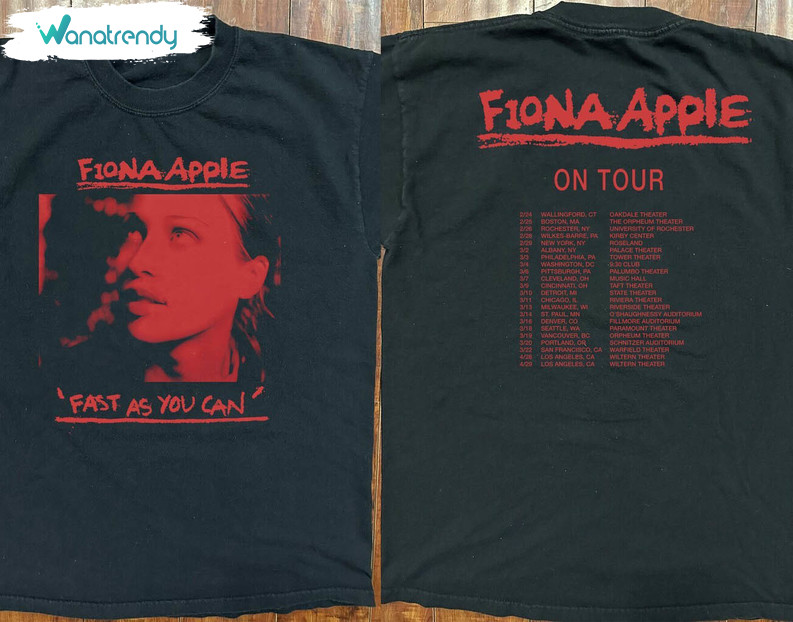 Fiona Apple Shirt, Fast As You Can On Tour Long Sleeve Unisex T Shirt