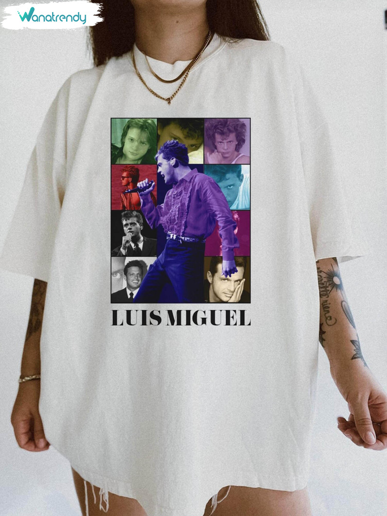 Luis Miguel Shirt, Mexico Por Siempre Romances Albums Crewneck Sweatshirt Unisex Hoodie