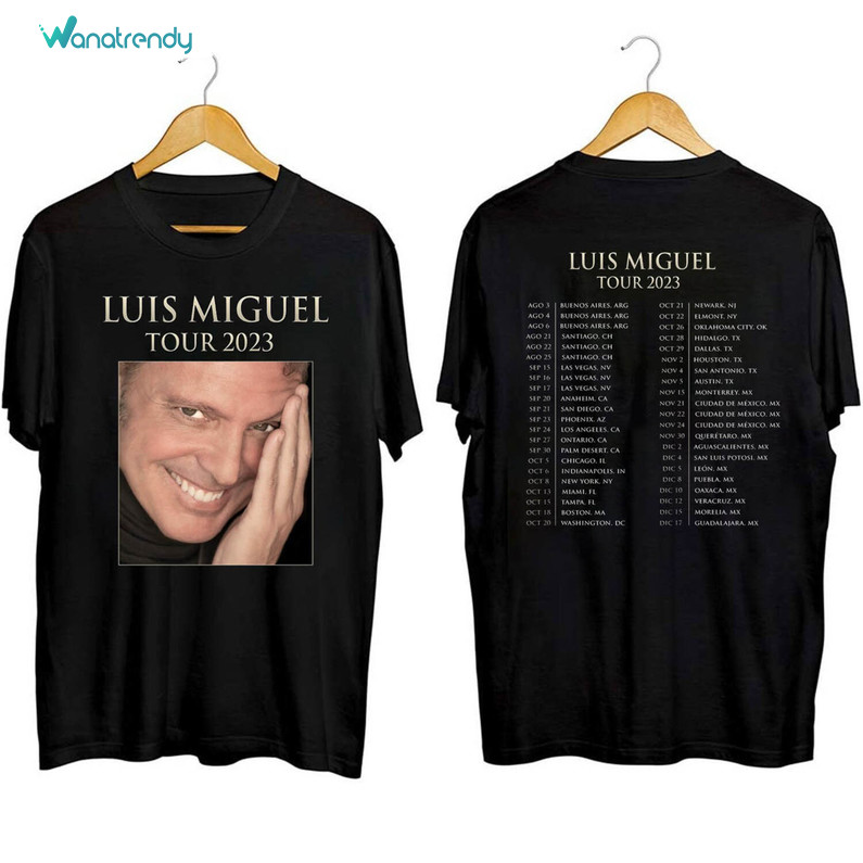 Luis Miguel Shirt, Luis Miguel 2023 Concert Tee Tops Crewneck Sweatshirt