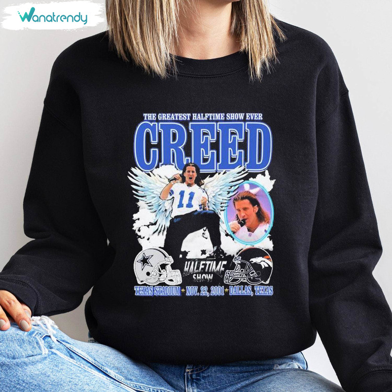 The Greatest Halftime Show Ever Creed Shirt, Texas Stadium Dallas Texas Unisex Hoodie Tee Tops