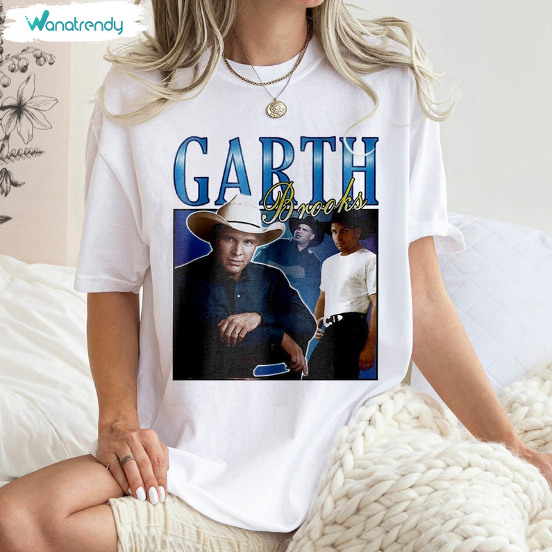 Garth Brooks Shirt, Country Musician Short Sleeve Unisex Hoodie