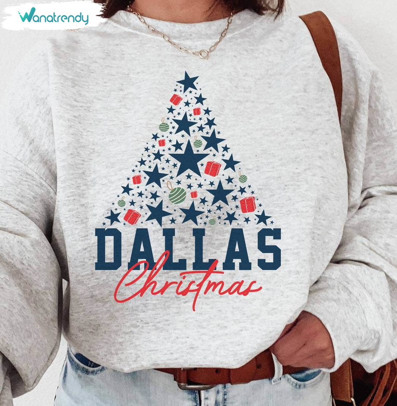 Dallas Cowboys Christmas Shirt, Cowboy Football Unisex Hoodie Long Sleeve