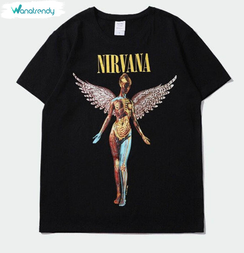Nirvana In Utero Shirt, Trendy Long Sleeve Unisex Hoodie
