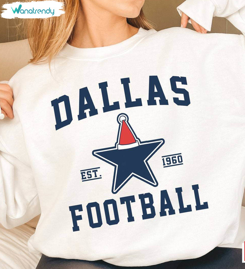 Dallas Cowboys Christmas Shirt, Vintage Cowboy Christmas Short Sleeve Long Sleeve