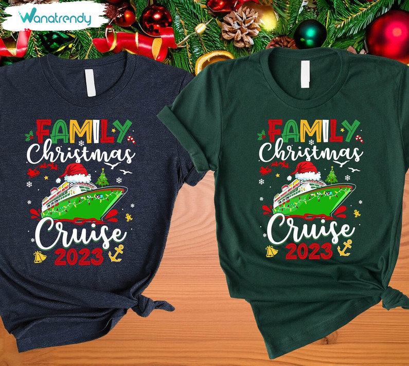 Family Christmas Cruise Shirts, Merry Cruisemas Unisex T Shirt Unisex Hoodie