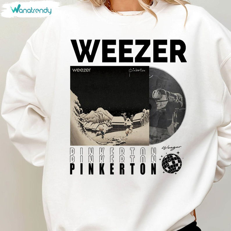 Weezer T Shirt, Music Band Tee Tops Short Sleeve
