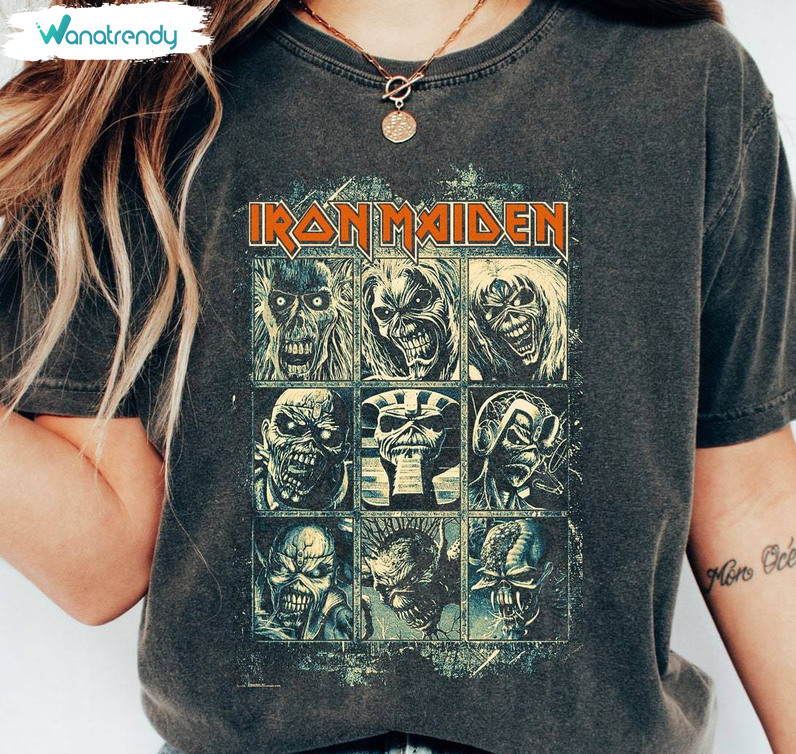 Iron Maiden Shirt, Vintage Rock Music Unisex T Shirt Unisex Hoodie