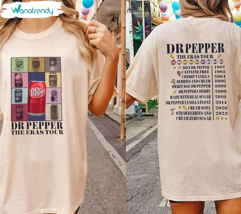 Dr Pepper Cans Eras Tour Shirt, Vintage Dr Pepper Unisex Hoodie Crewneck Sweatshirt