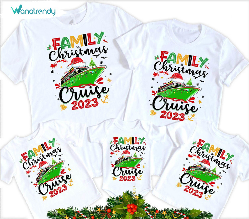 Family Christmas Cruise Shirts, Christmas Funny Unisex Hoodie Crewneck Sweatshirt