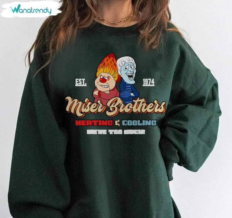 Miser Brothers Christmas Shirt, Christmas Funny Long Sleeve Crewneck Sweatshirt