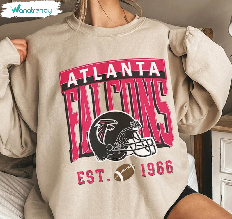 Vintage Atlanta Football Sweatshirt, Atlanta Trendy Unisex Hoodie Crewneck Sweatshirt