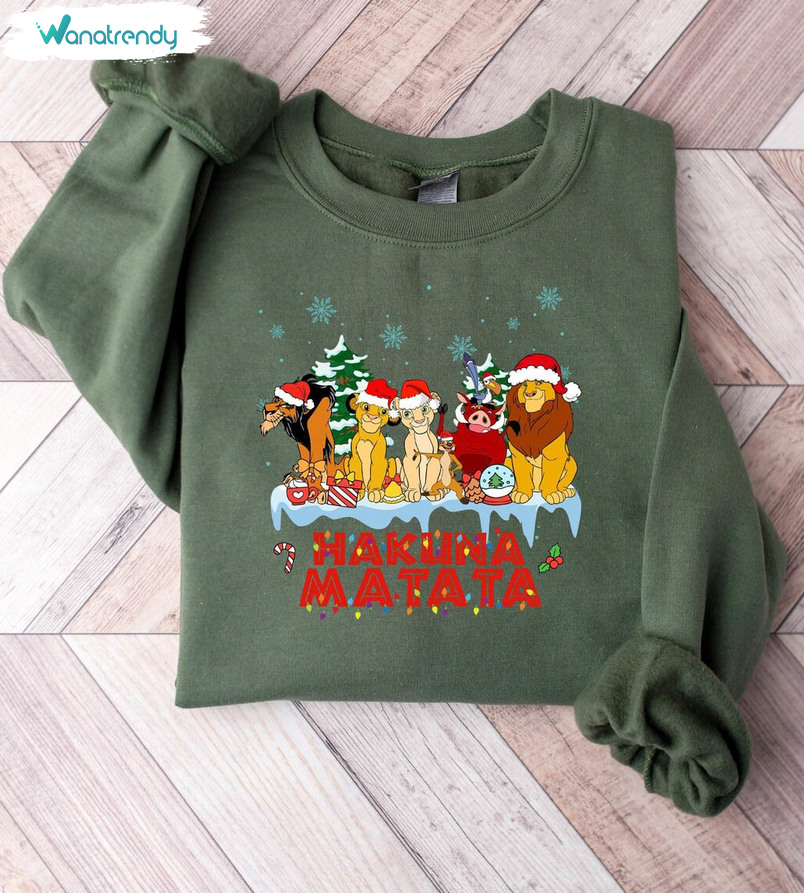 Hakuna Matata Christmas Shirt, Animal Kingdom Short Sleeve Long Sleeve