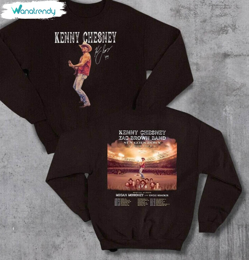 Kenny Chesney Shirt, Country Music Tour Crewneck Sweatshirt Long Sleeve