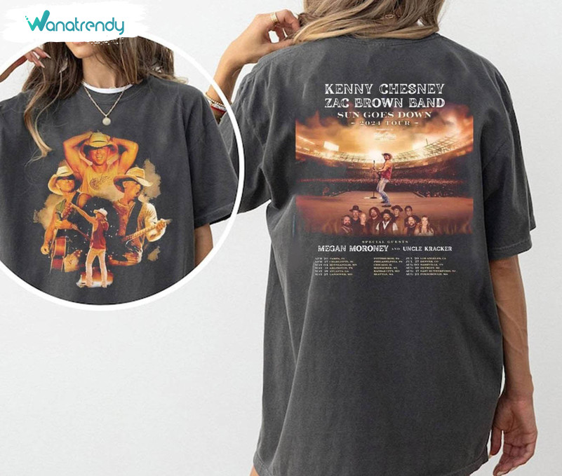 Kenny Chesney Sun Goes Down 2024 Tour Shirt, Country Music Tour Long Sleeve Hoodie