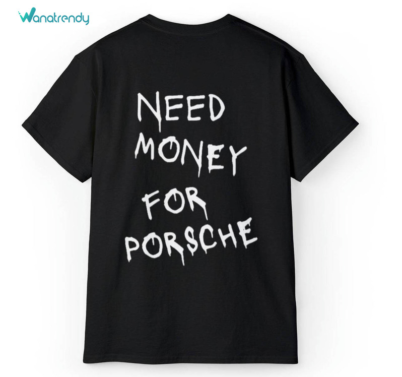 Need Money For Porsche Shirt, Old Money Vogue Short Sleeve T-Shirt