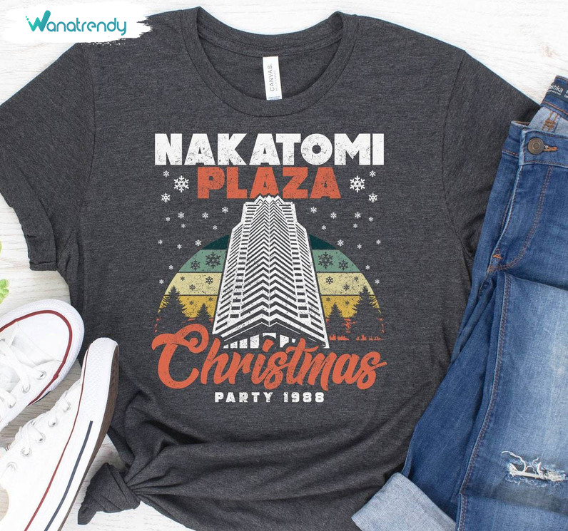 Nakatomi Plaza Sweatshirt, Christmas Funny Crewneck Sweatshirt Hoodie
