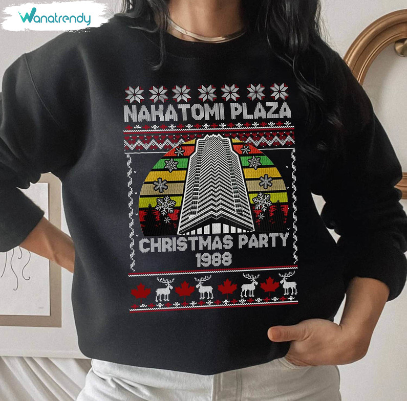 Nakatomi Plaza Sweatshirt, Christmas Movie Unisex T Shirt Crewneck Sweatshirt