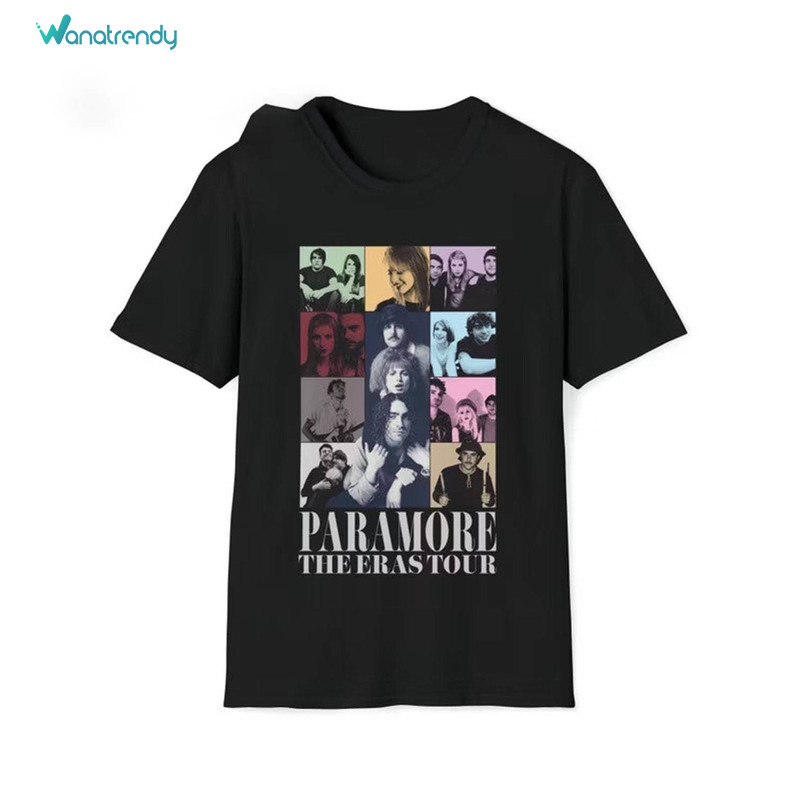 Paramore Band Shirt, Paramore The Eras Tour Short Sleeve Long Sleeve