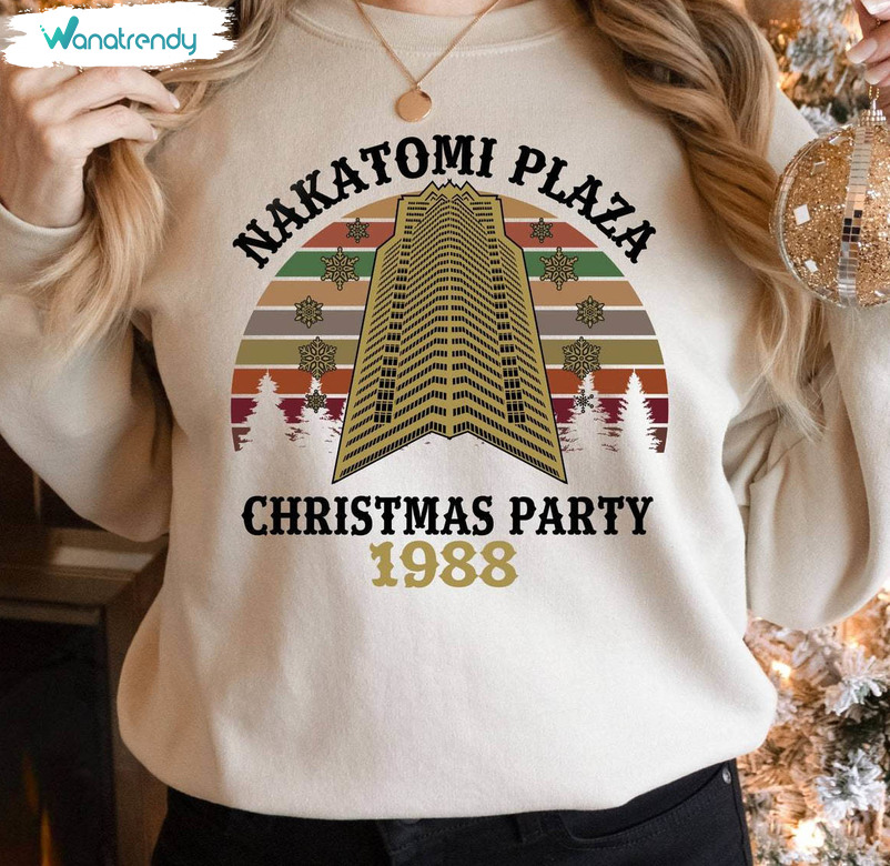 Nakatomi Plaza Sweatshirt, Merry Christmas Short Sleeve Long Sleeve