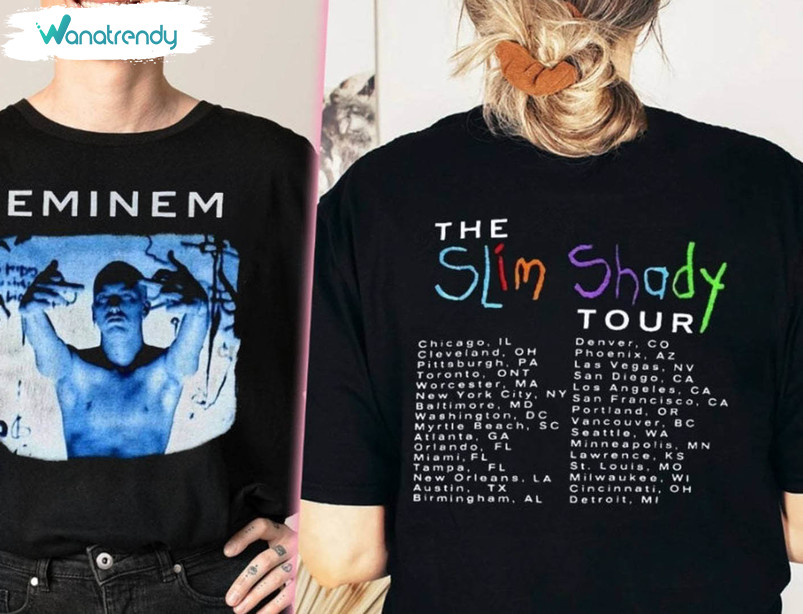 Eminem Tour Shirt, Eminem Retro Unisex Hoodie Long Sleeve