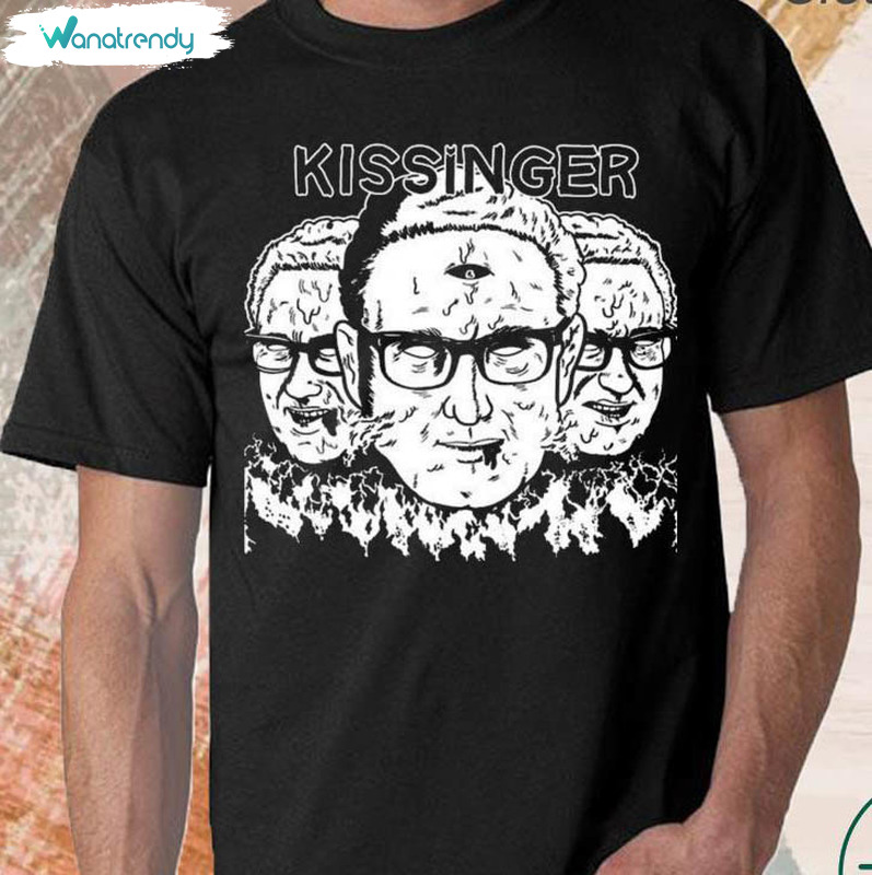 Henry Kissinger Comfort Shirt, Henry Kissinger With The Dollop Short Sleeve Crewneck