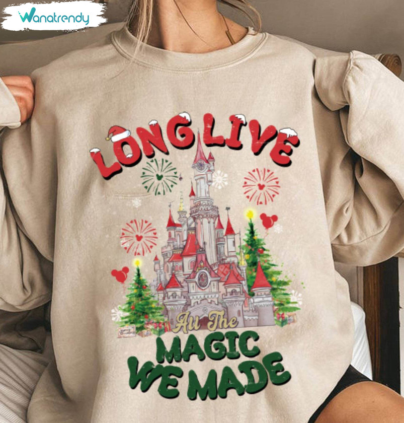 Long Live All The Magic We Made Shirt, Disney Castle Balloons Mickey Ears T Shirt Hoodie