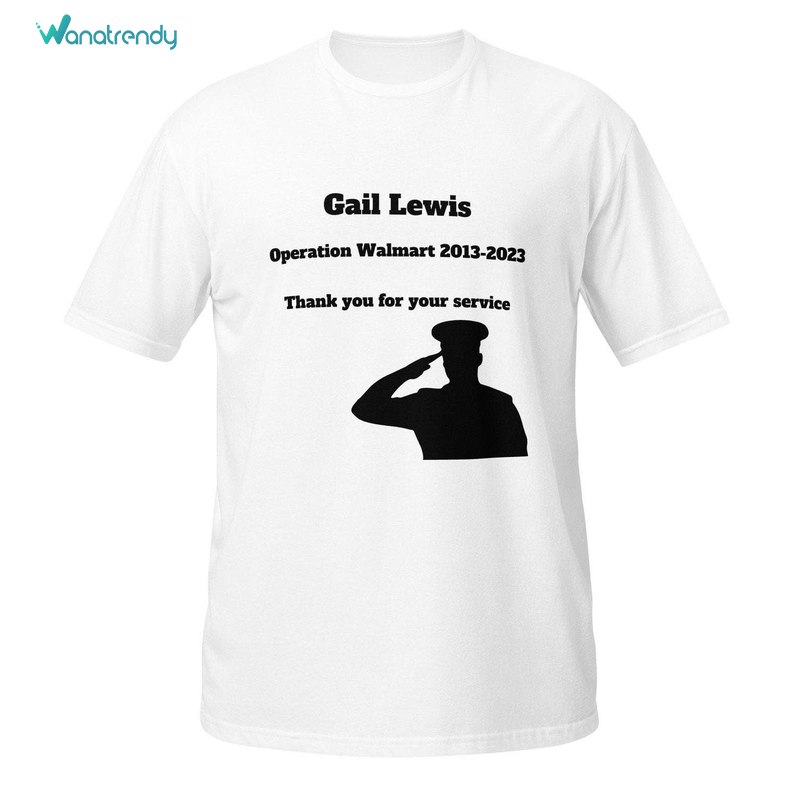 Gail Lewis New Rare Shirt, Hilarious Military Humor Long Sleeve Unisex T Shirt