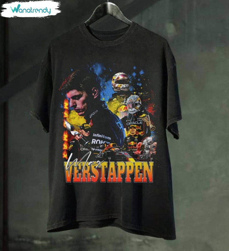 Max Verstappen Vintage 90s Shirt, Short Sleeve Unisex T Shirt For Fan