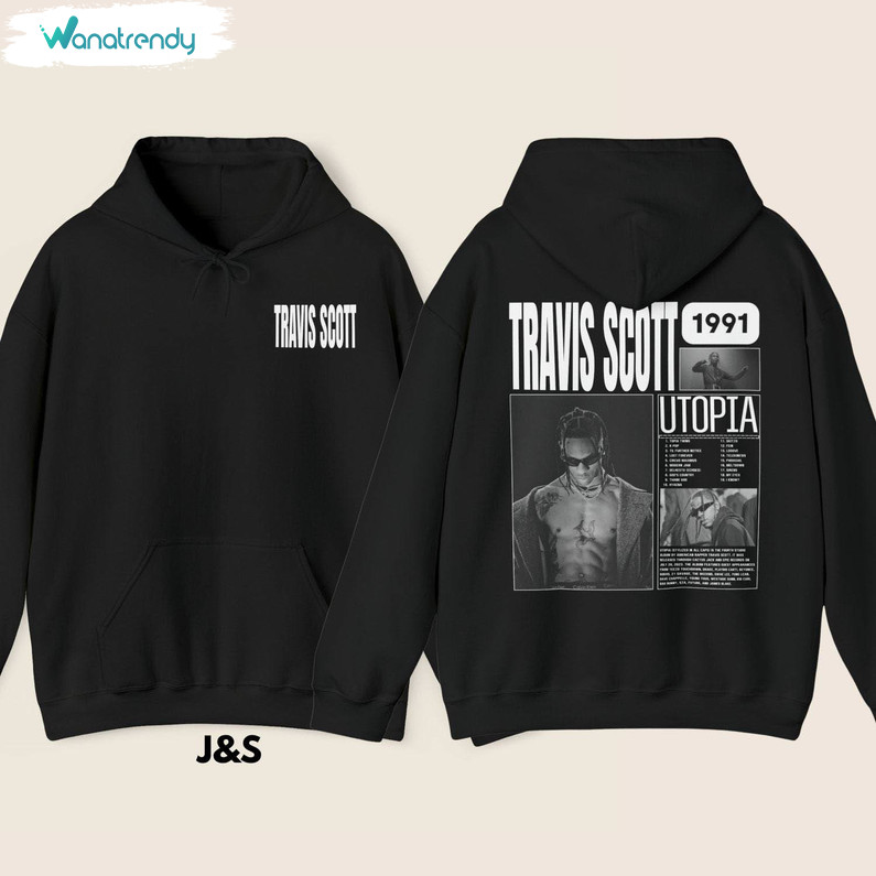 Travis Scott Utopia Album Hoodie, Travis Scott Shirt Long Sleeve For Fans
