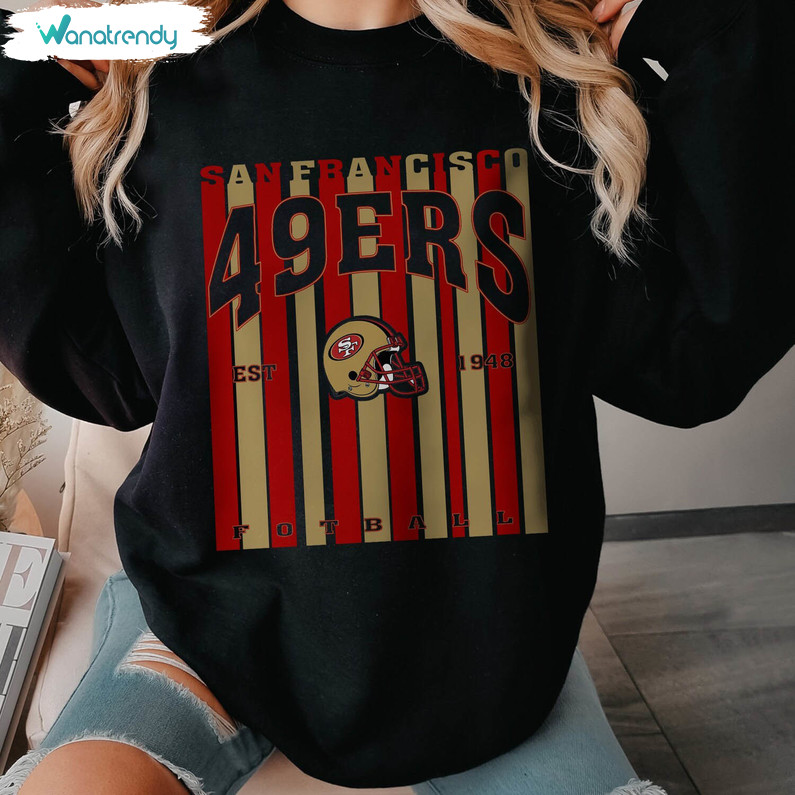 Vintage San Francisco Football Sweatshirt, San Francisco 49ers Crewneck T Shirt